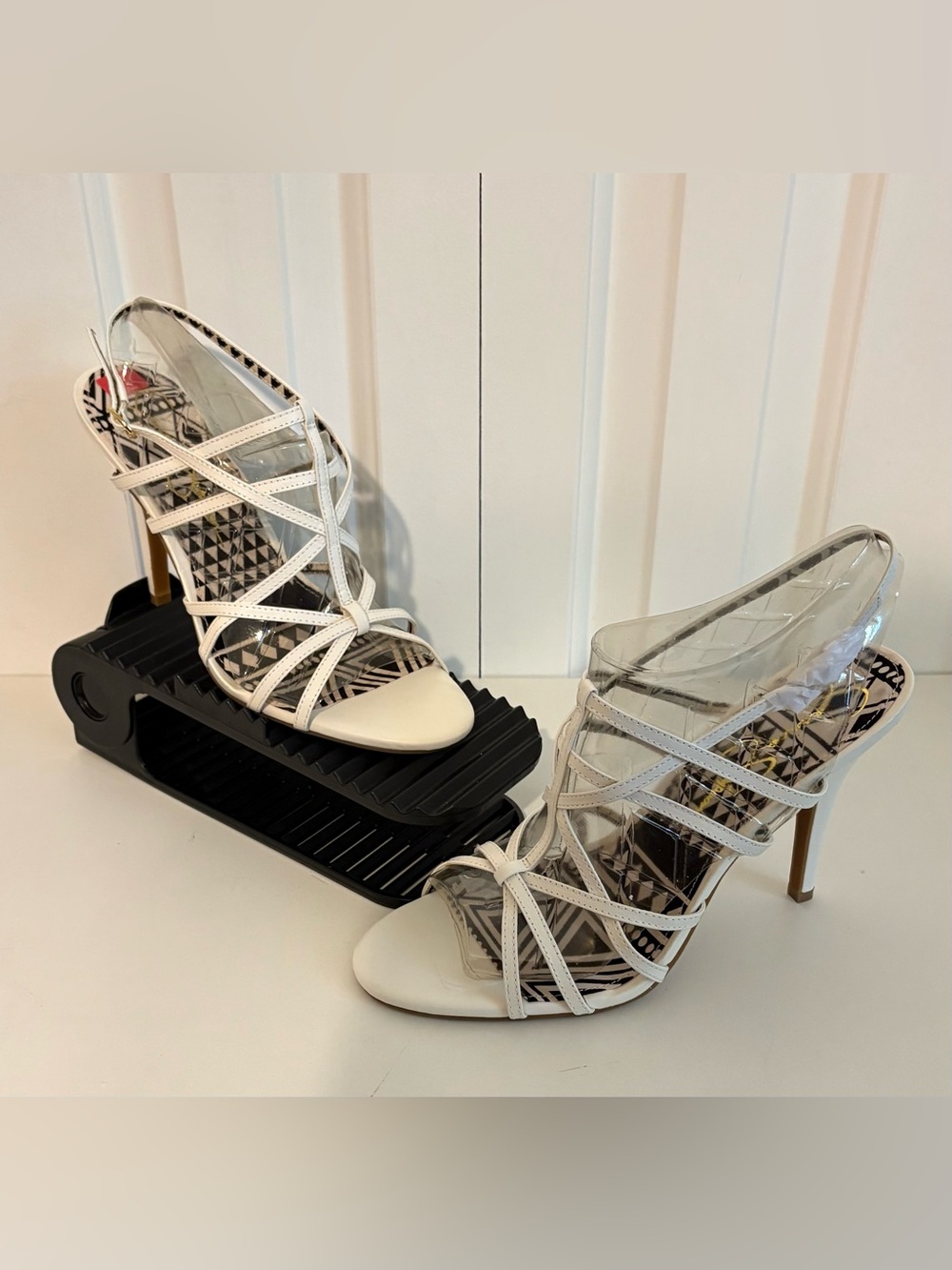JESSICA SIMPSON White Strappy High Heel Sandals, NWOT